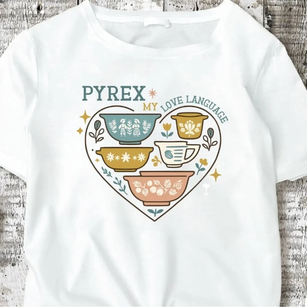 Pyrex Love Language Shirt - Picture 1 of 2